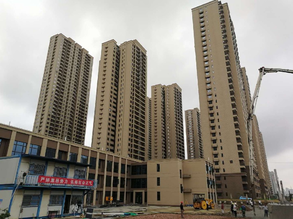 长丰还建H5地块外墙涂料工程